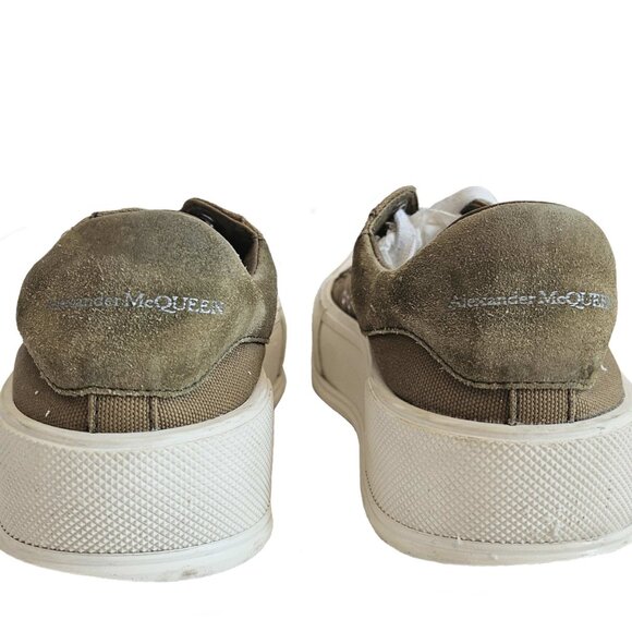 ALEXANDER MCQUEEN GREEN PLIMSOLL SNEAKERS (35/36) - Picture 4 of 9